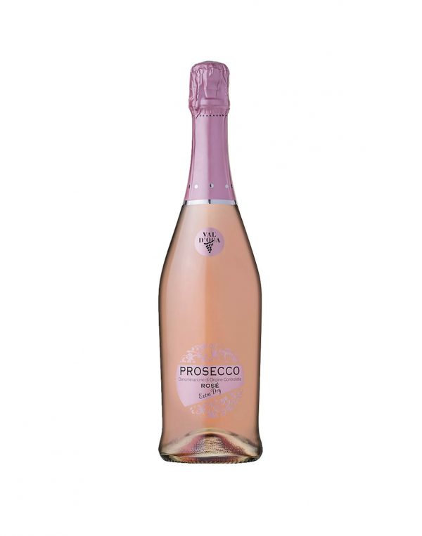 Val d'Oca Prosecco Prosecco Rose Extra Dry Brut, bublinkové šumivé víno, vinotéka Bratislava Slnecnice, Sunnywines, rozvoz vina, winebar